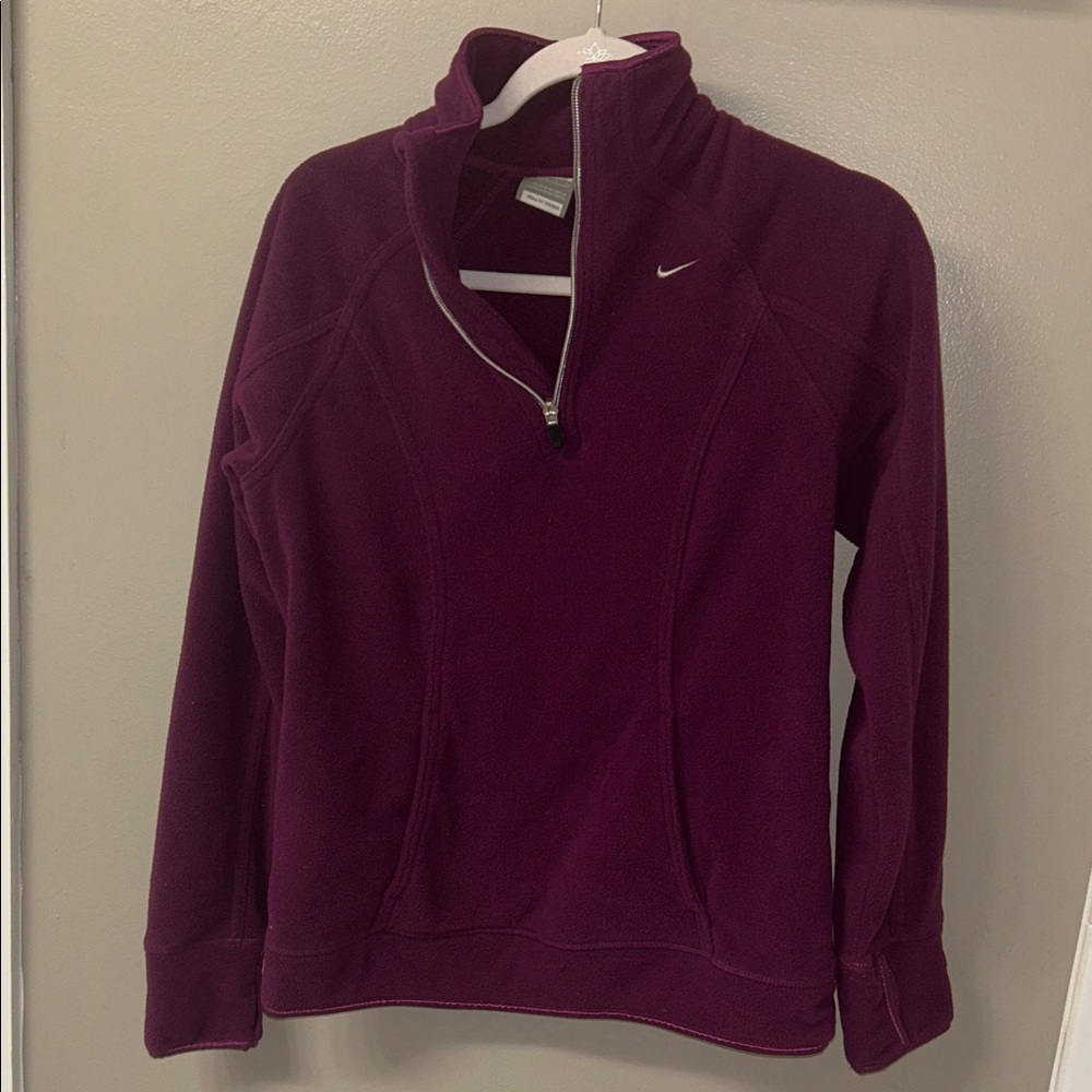 Nike Fit-Therma Women's Purple Quarter-Zip Top